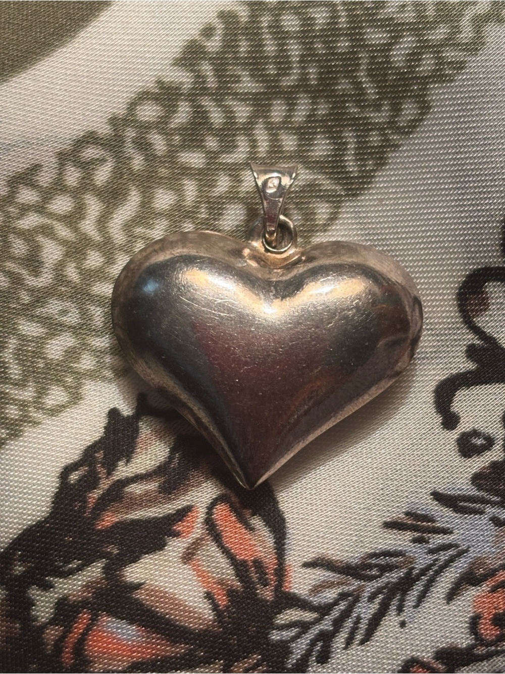 Sterling Silver Heart Pendant - Silver Heart Necklace